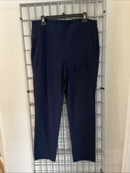 Chico's Pants - Chico's Navy Blue Straight-Leg Chinos EUC Size 2